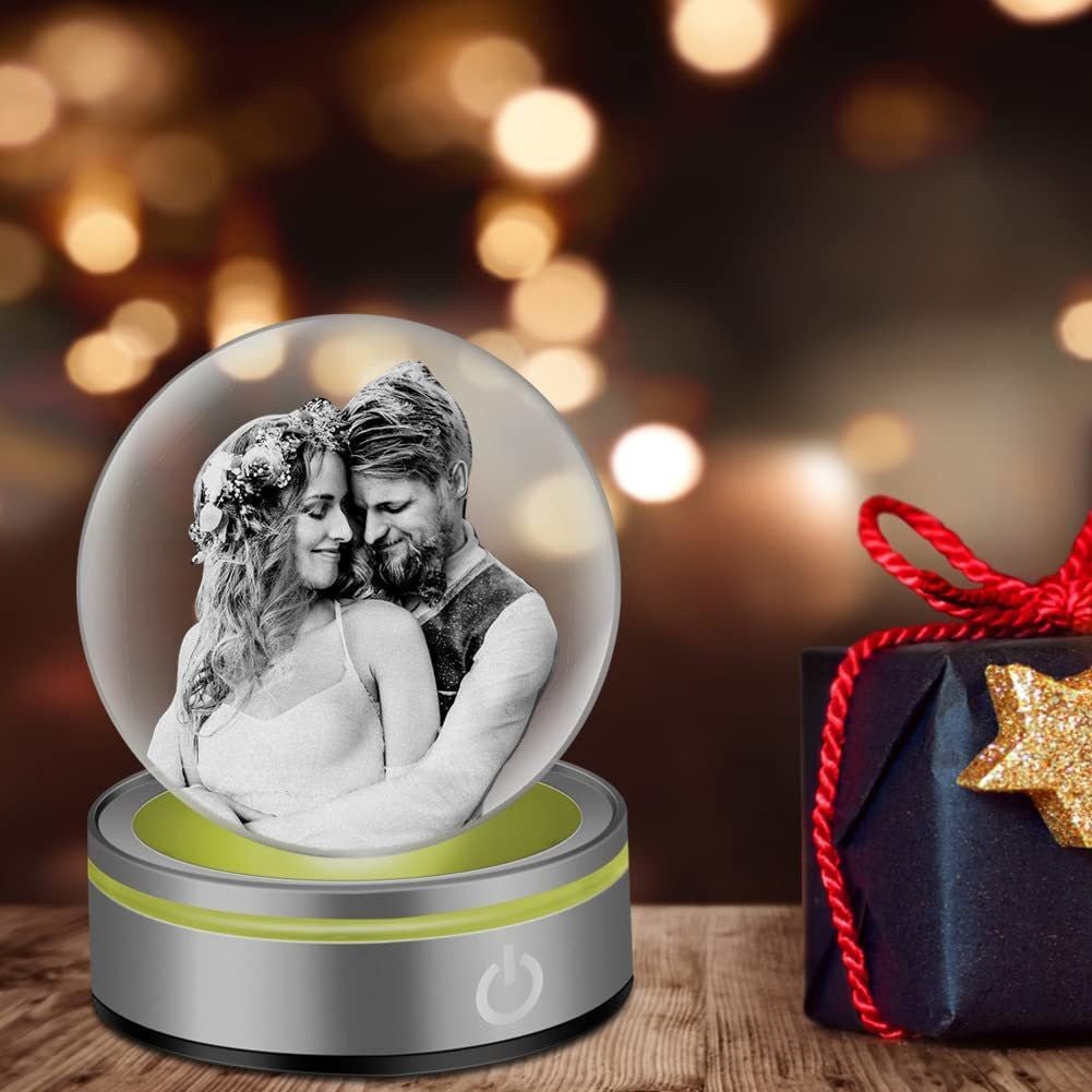 3D modeling crystal interior engraving Pujiang laser-printed three-dimensional portrait ornament gift - EverLume